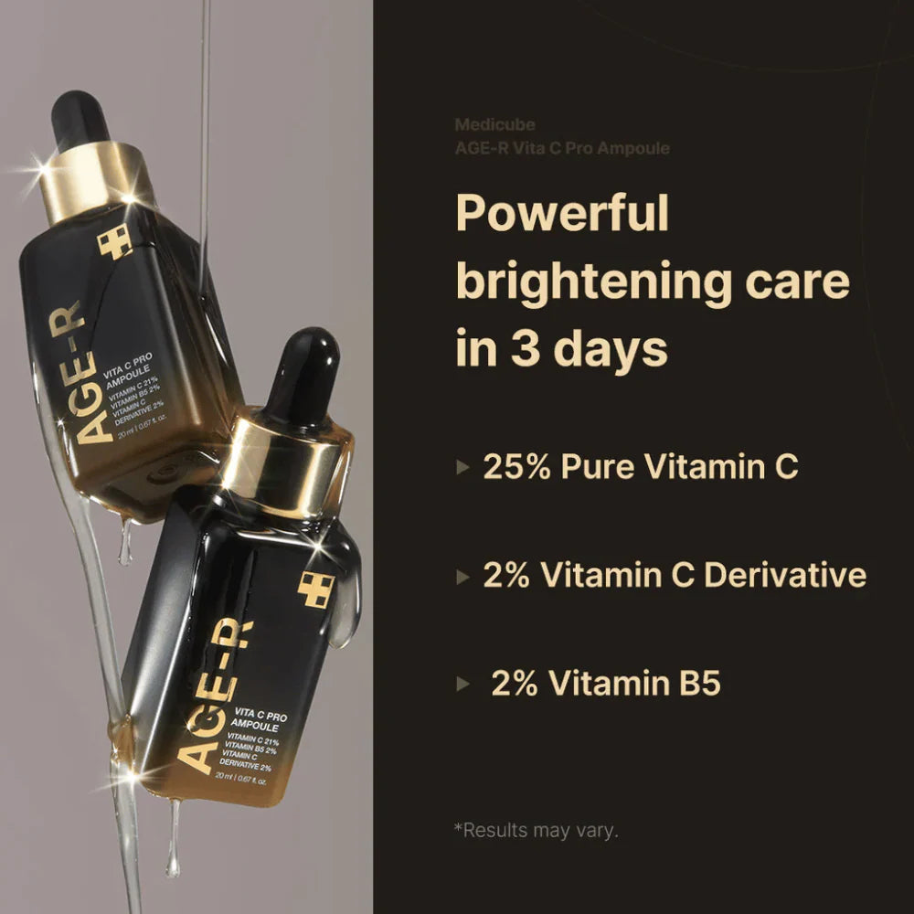 Medicube AGE-R Vita C Ampoule – vermindert vlekken & verstevigt (20ml)