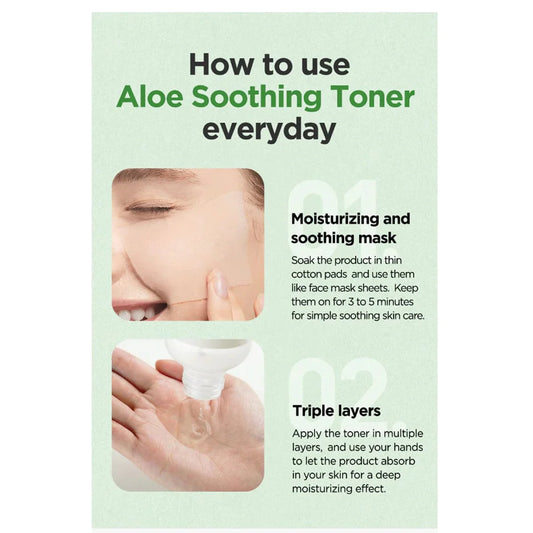 Aloe Soothing Toner – Verzachtende Hydratatie 200ml