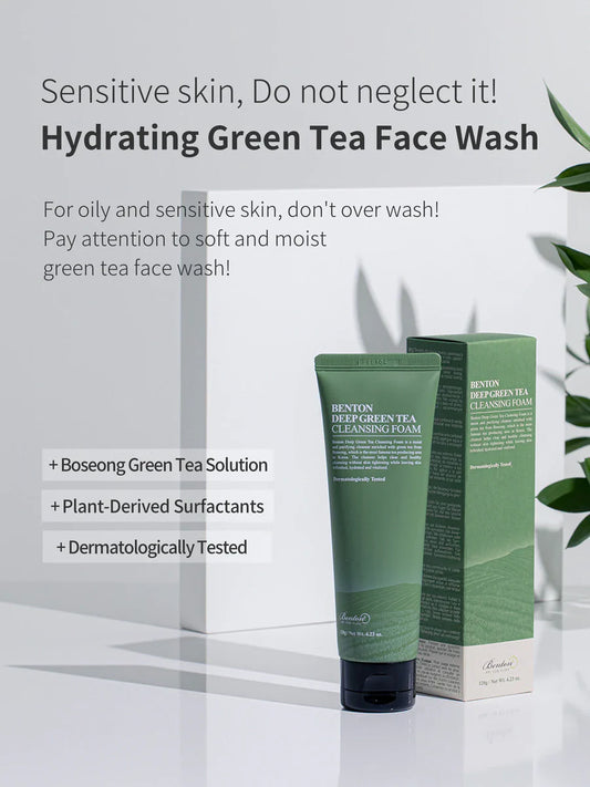 Deep Green Tea Cleansing Foam 120g