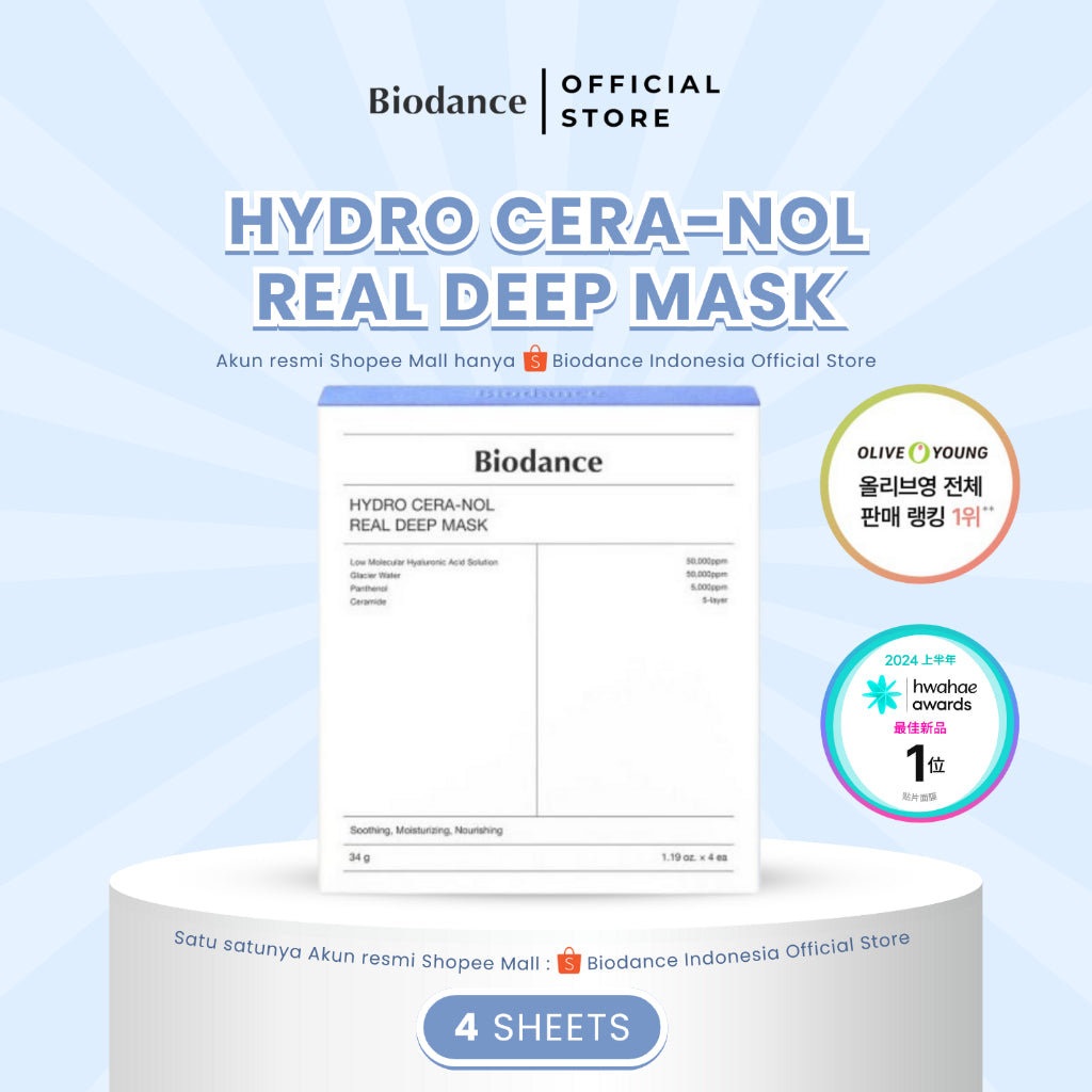 Hydro Cera-nol Real Deep Mask 1Box (4 stuks)