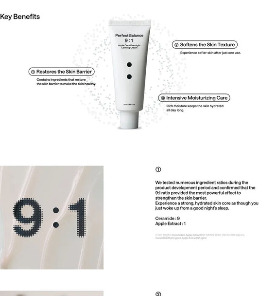 Apple Cera Overnight Calming Cream 50ml