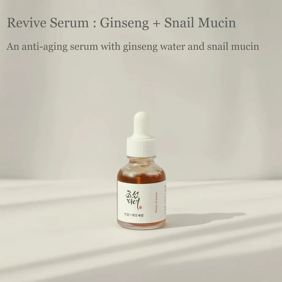 Revive Serum: Ginseng + Snail Mucin (30ml)