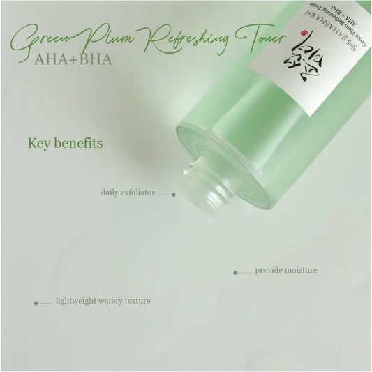 Green plum refreshing toner : AHA + BHA (150ml)
