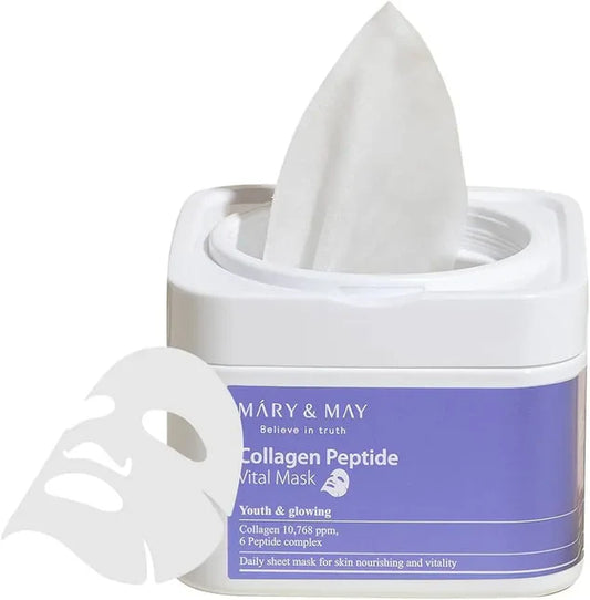 Collagen Peptide Mask – hydrateert & verstevigt (30 stuks)
