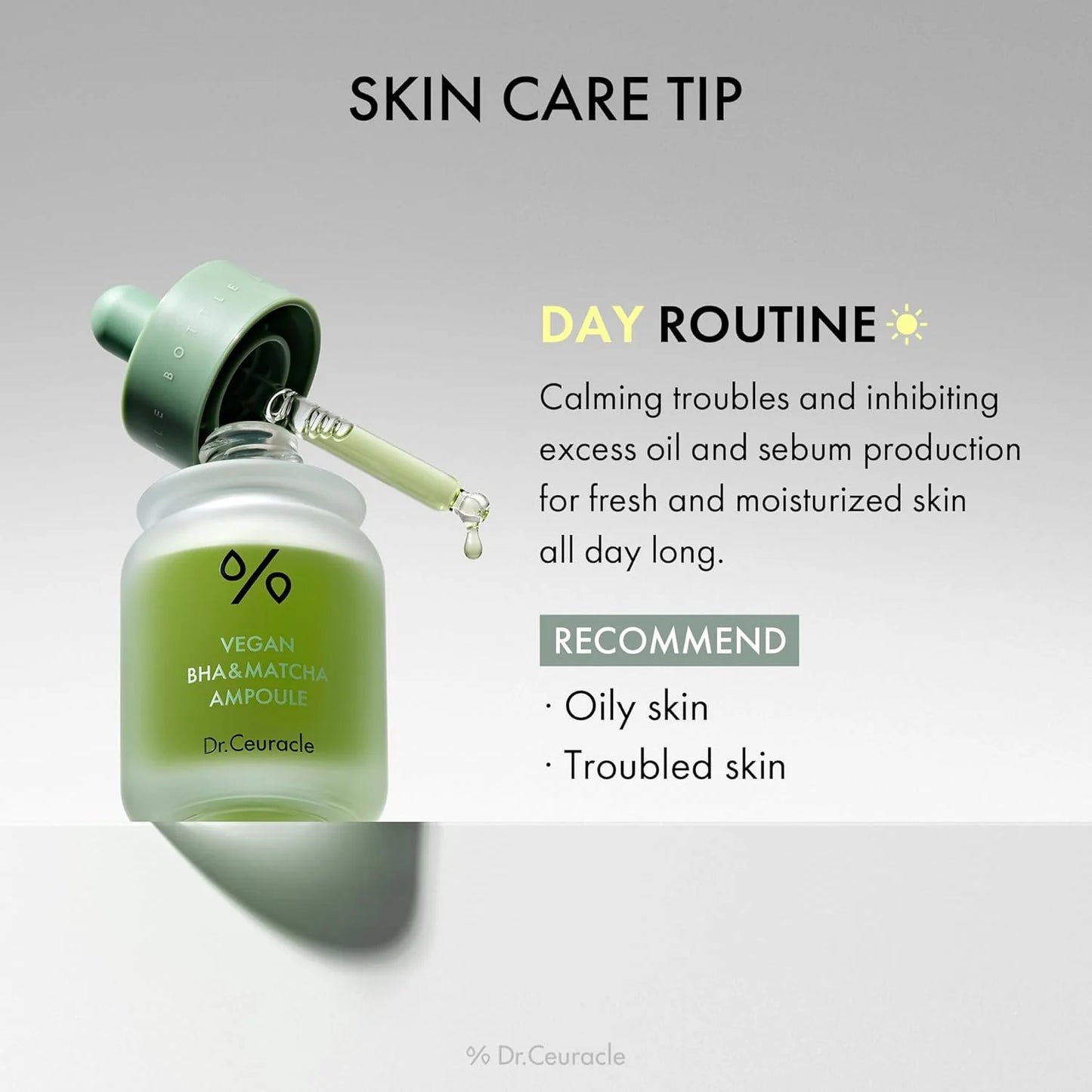 Vegan BHA & Matcha Ampoule – Talgregulerend & Kalmerend 30ml