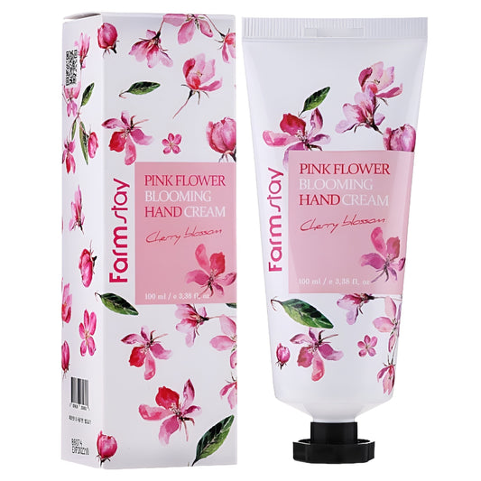 Pink Flower Blooming Hand Cream Cherry Blossom