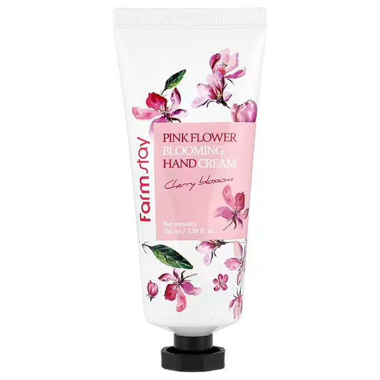 Pink Flower Blooming Hand Cream Cherry Blossom