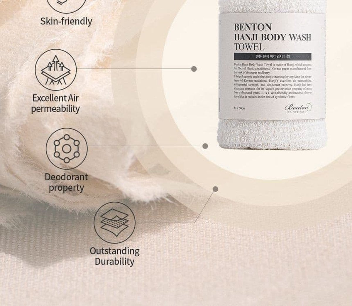 Hanji Body Wash Towel