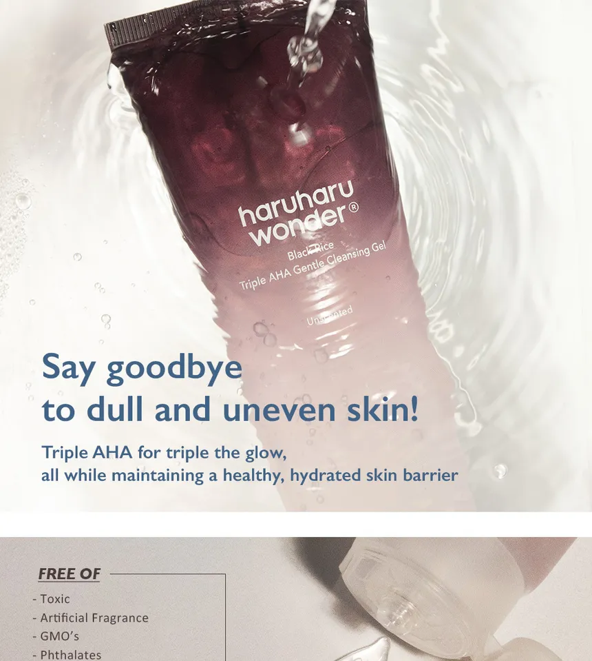 Black Rice Triple AHA Gentle Cleansing Gel 100ml
