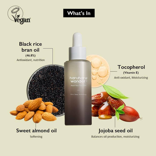 Black Rice Facial Oil (30ml) Voedend & Glow-Boostend