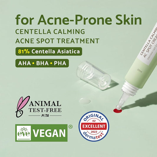 Centella AC Spot Cream – Kalmerende Crème tegen Puistjes 20ml