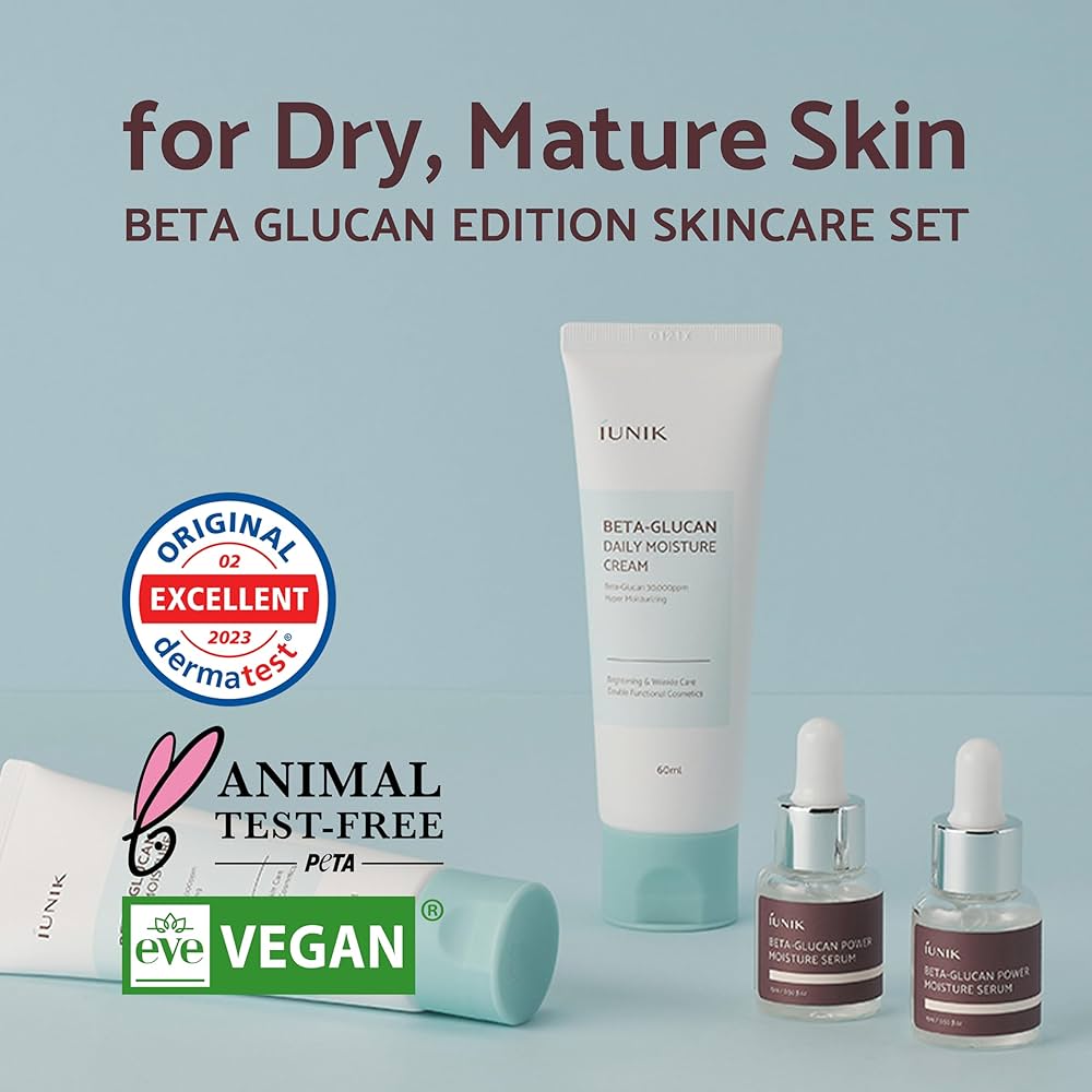 Beta Glucan Set – Hydraterende Crème & Serum voor Droge Huid