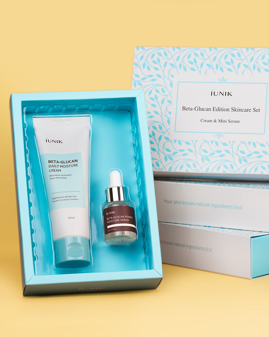 Beta Glucan Set – Hydraterende Crème & Serum voor Droge Huid
