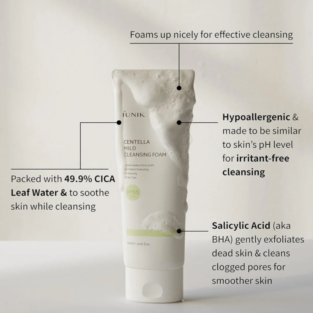 Centella Mild Cleansing Foam – Zachte Reiniging & Kalmering 120ml