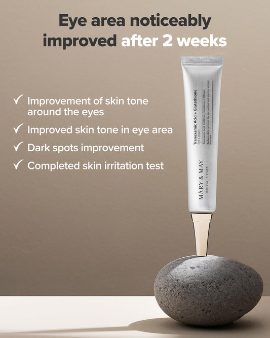 Tranexamic Acid + Glutathione Eye Cream 30ml verheldert & egaliseert