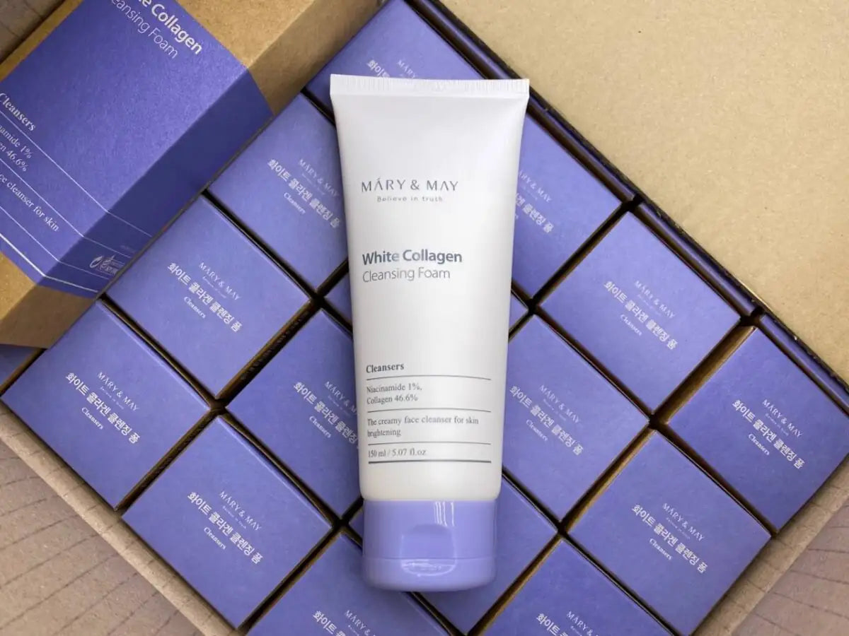White Collagen Cleansing Foam 150ml reinigt & verstevigt