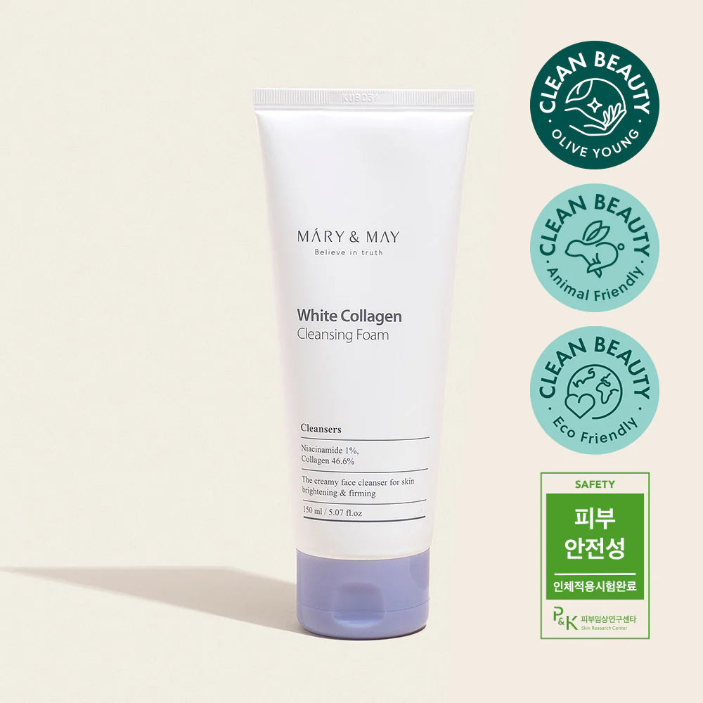 White Collagen Cleansing Foam 150ml reinigt & verstevigt