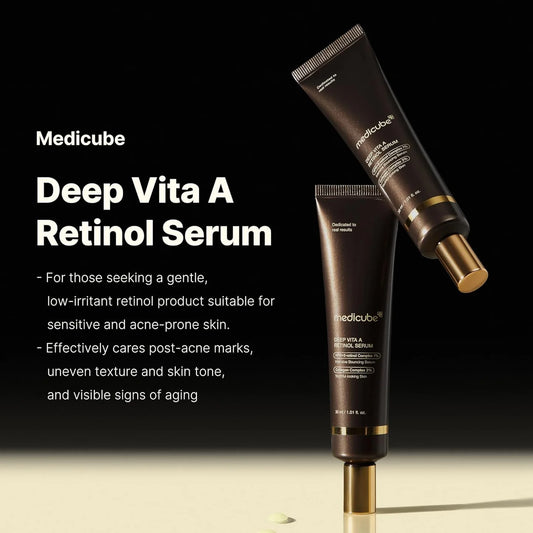 Deep Vita A Retinol Serum – vermindert rimpels & verfijnt huid (30ml)