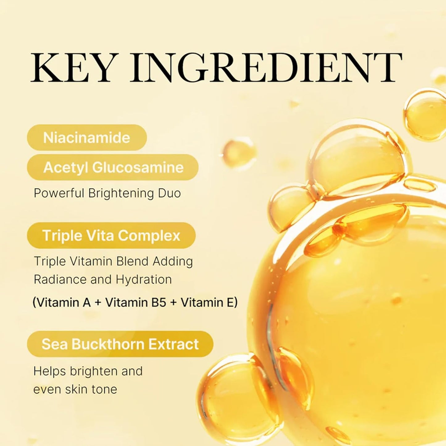 Deep Vita C Glutathione Mask – verheldert & egaliseert (27ml)