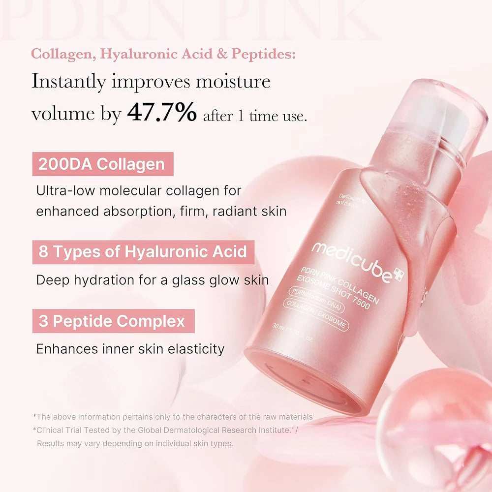 PDRN Pink Exosome Serum – glow & porieverfijning (30ml)