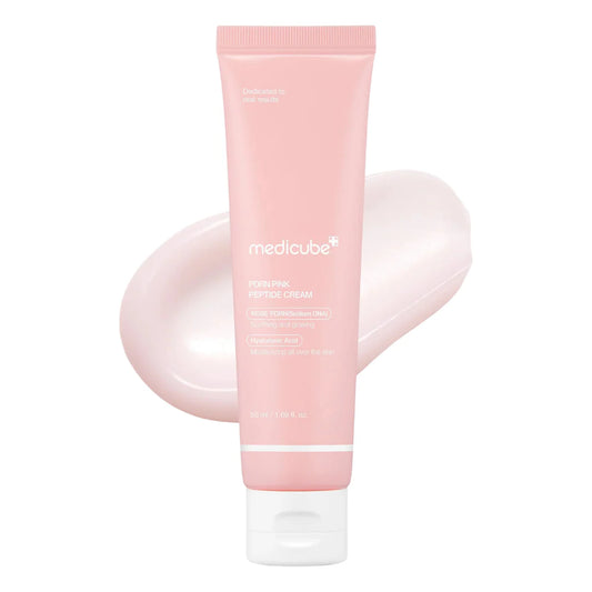 Medicube PDRN Pink Hyaluronic Moisturizing Cream 50ml – hydraterende K-Beauty gezichtscrème met PDRN en hyaluronzuur.