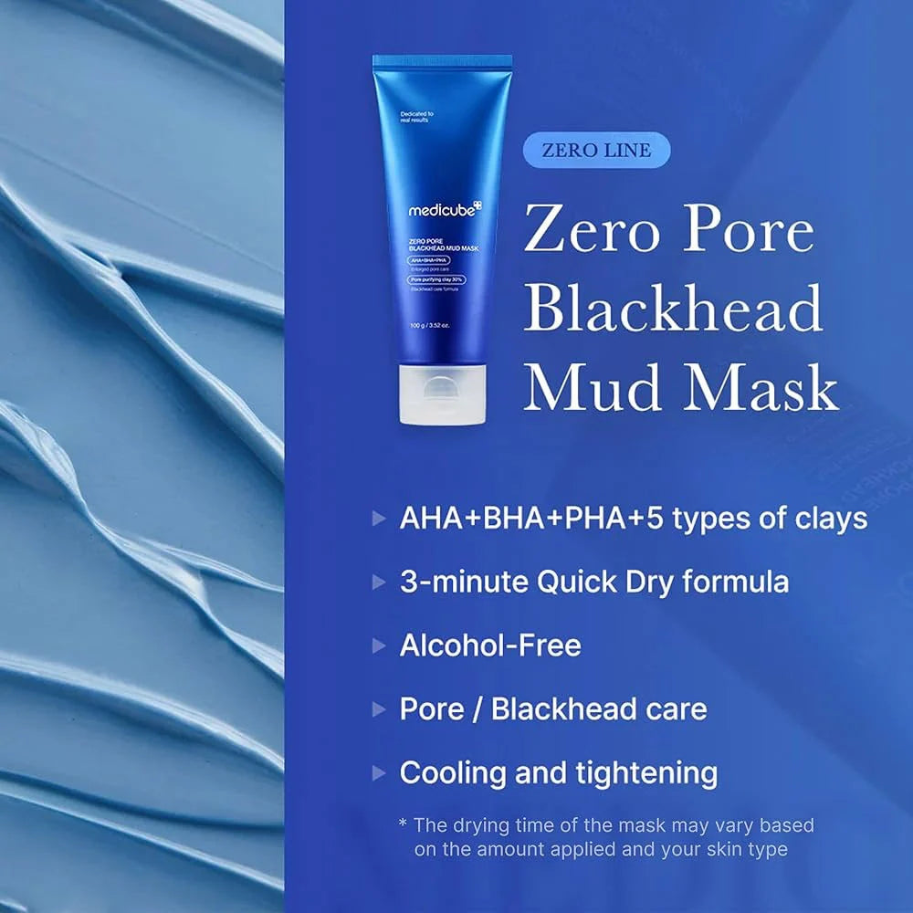 Zero Pore Mud Mask – zuivert poriën & kalmeert (100g)