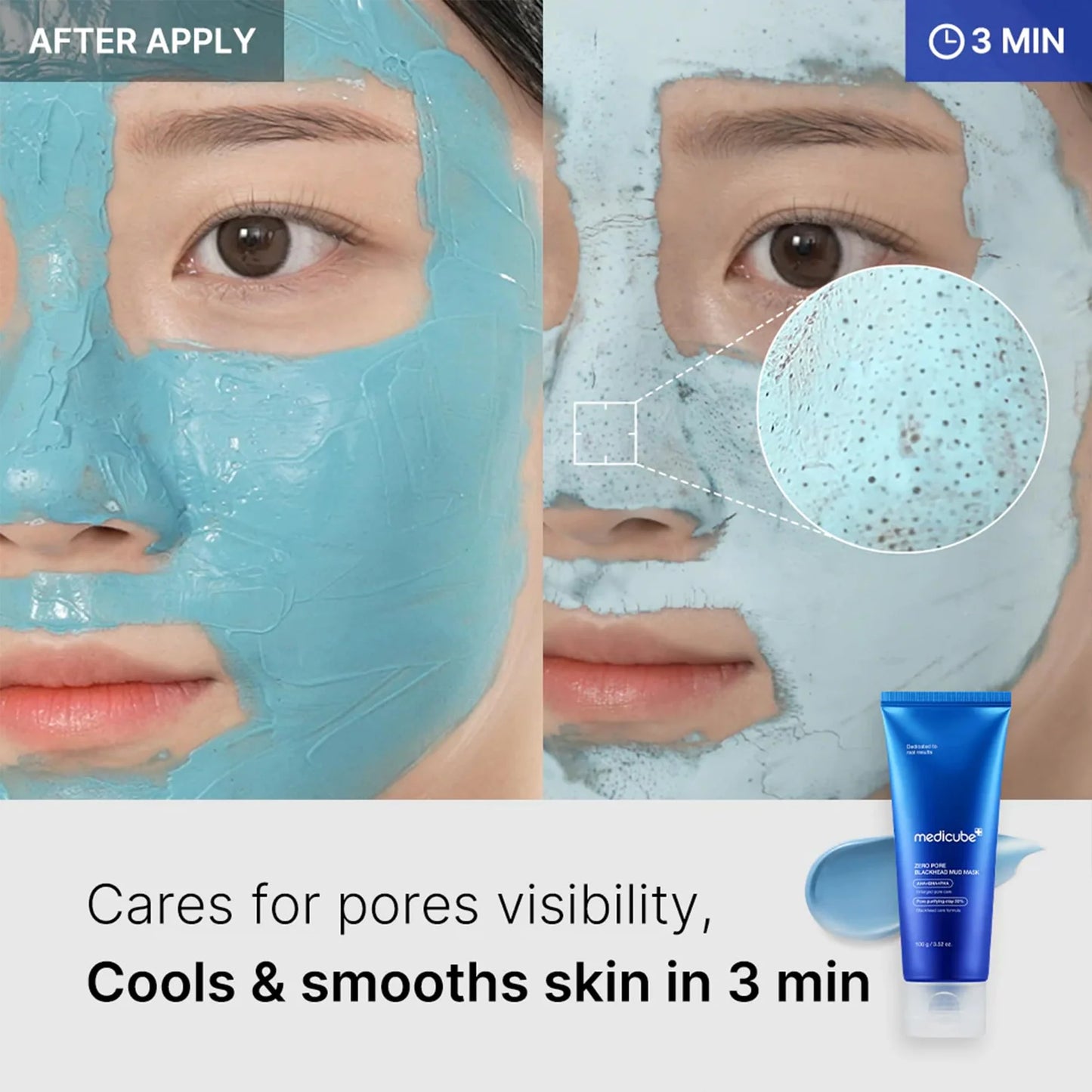 Zero Pore Mud Mask – zuivert poriën & kalmeert (100g)
