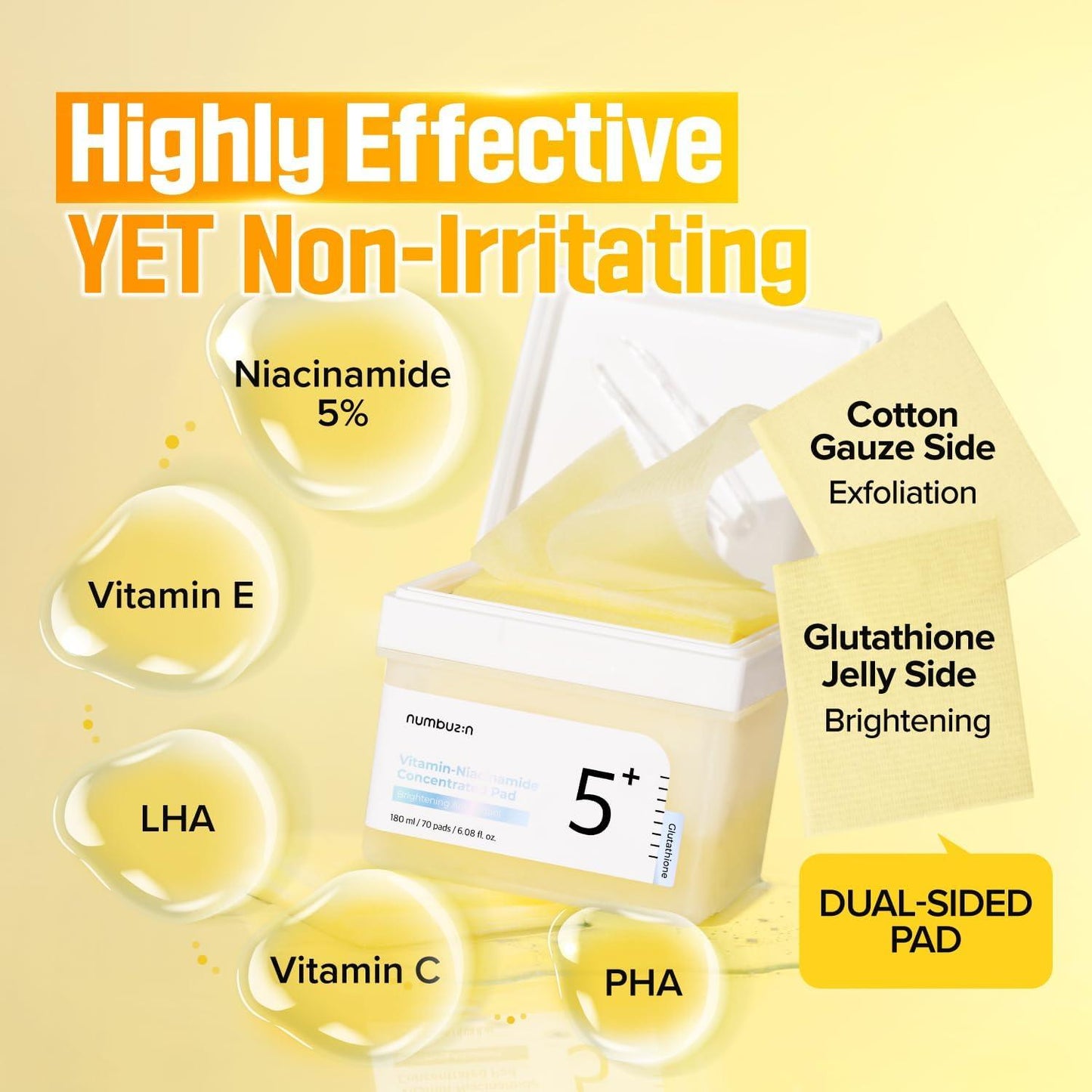 No.5 Vitamin-Niacinamide Concentrated Pad (70 stuks)