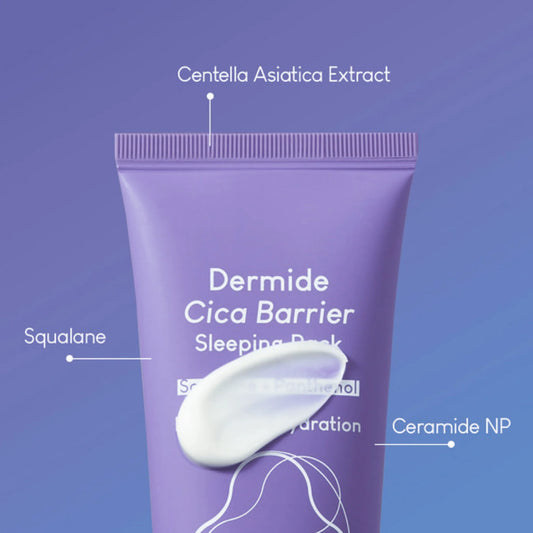 Dermide Cica Barrier Sleeping Pack 80ml - herstelt & kalmeert 's nachts