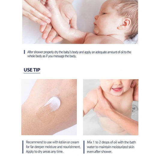 ATO Nourishing Baby Oil - voedt & kalmeert gevoelige huid (190ml)