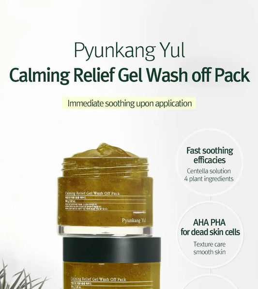 Calming Relief Gel Wash Off Pack – kalmeert & hydrateert gestreste huid (100ml)