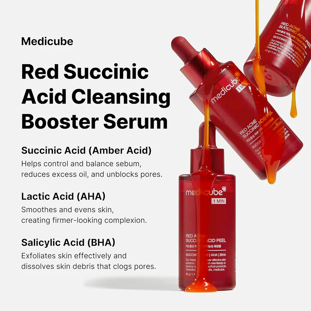 Red Acne Succinic Acid Peel (40g)