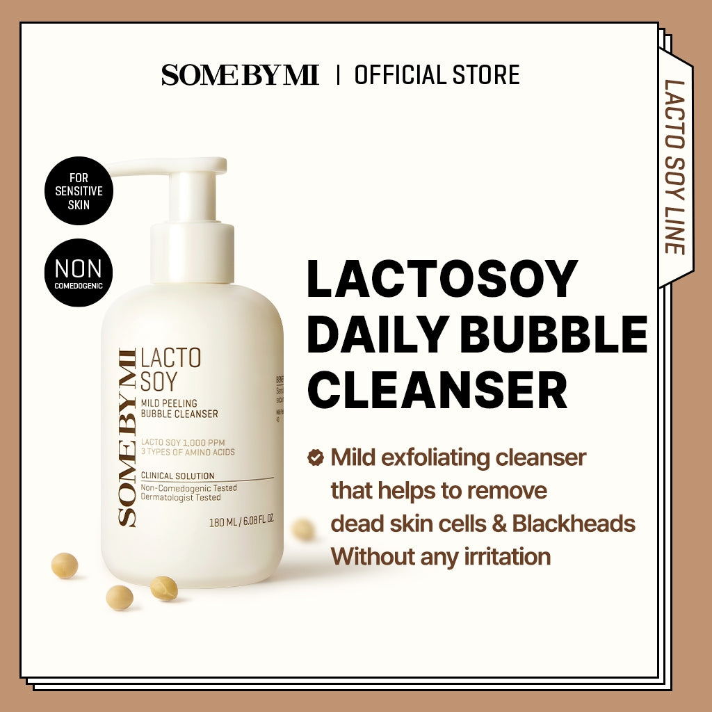 Lacto Soy Mild Bubble Peeling Cleanser 180ml - Exfoliërende Reiniging