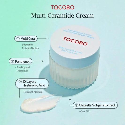 Multi Ceramide Cream 50ml – Vegan Hydraterende Barrièrecrème