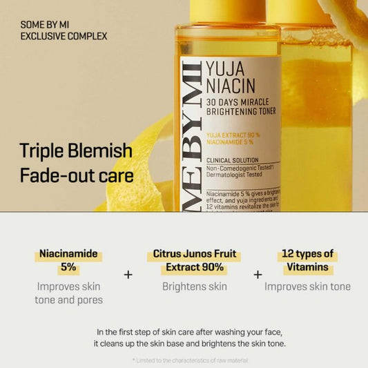 Yuja Niacin 30 Days Miracle Brightening Toner 150ml – Glow & Pigmentcorrectie