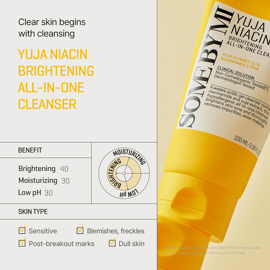 Yuja Niacin Brightening All-in-One Cleanser 100ml - verheldert en revitaliseert