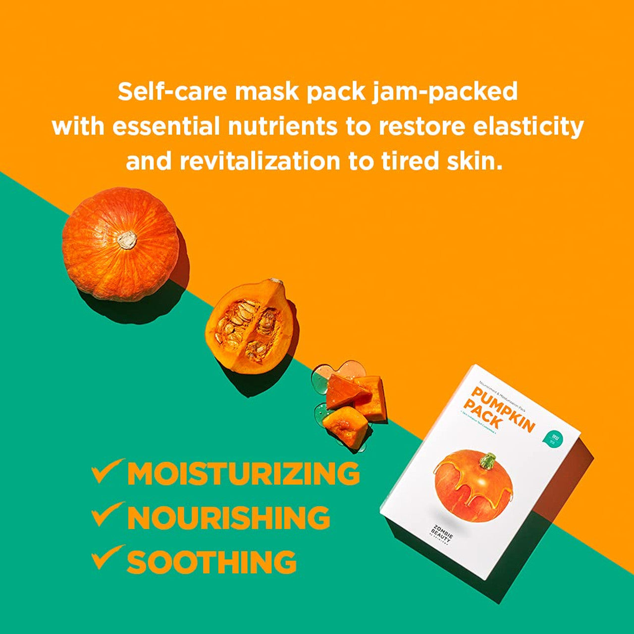 ZOMBIE BEAUTY Pumpkin Pack (4g x 16 stuks) - verbeteren elasticiteit