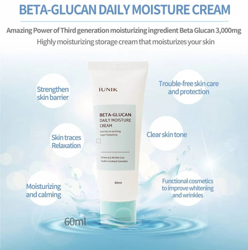 Beta Glucan Daily Moisture Cream – Hydraterende Crème 60ml