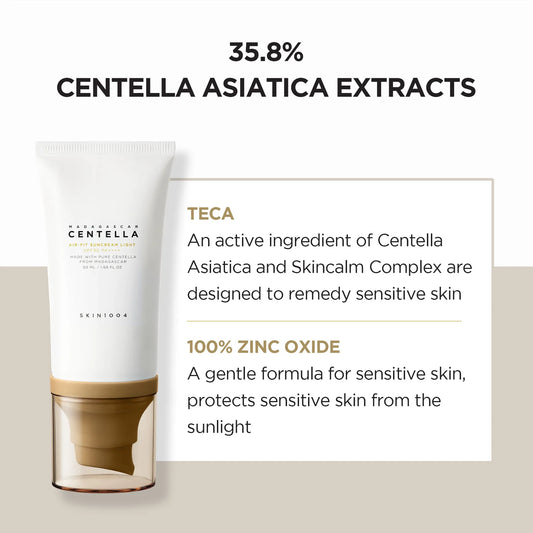 Madagascar Centella Air-Fit Suncream Light SPF30 PA++++ (50ml)