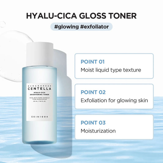 Madagascar Centella Hyalu-Cica Brightening Toner 210ml – Hydraterende exfoliërende toner