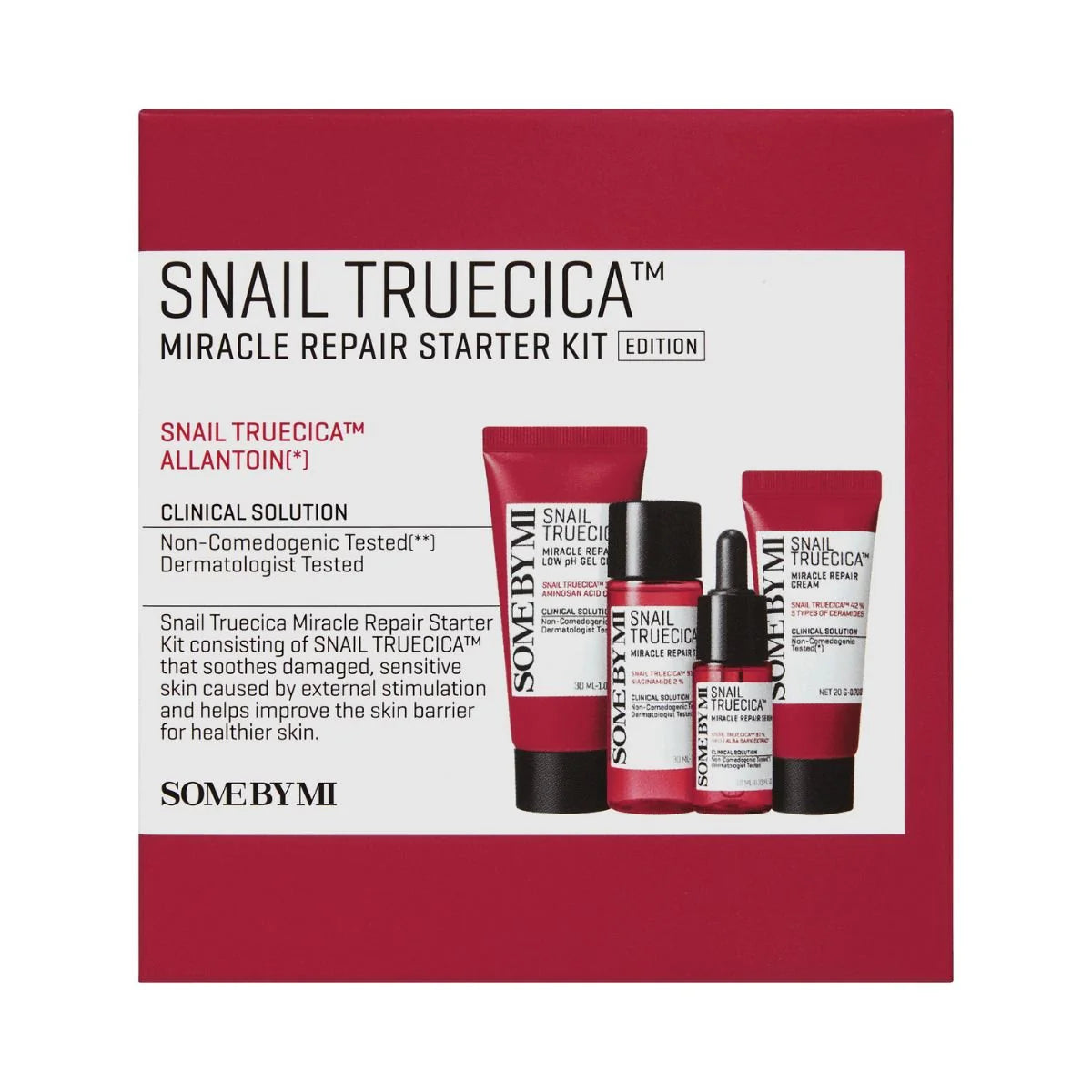 Snail Truecica Miracle Repair Starter Kit – 4-Delige Herstelroutine