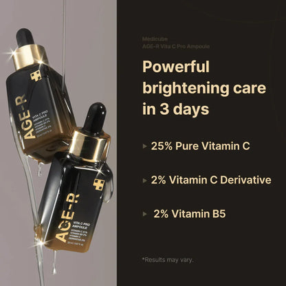 Medicube AGE-R Vita C Ampoule – vermindert vlekken & verstevigt (20ml)