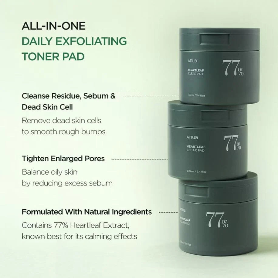 Heartleaf 77% Toner Pad 160ml