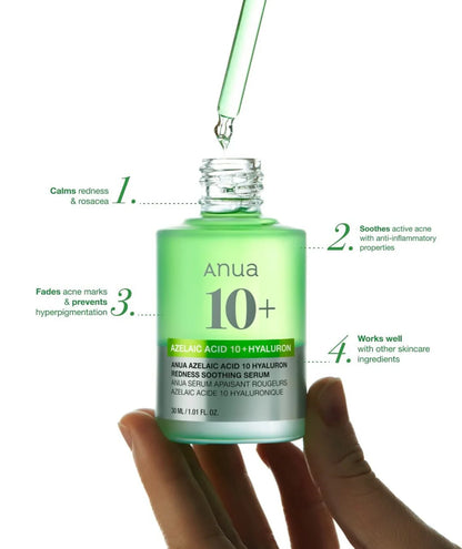 Azelaic Acid 10 Hyaluron Redness Soothing Serum 30ml
