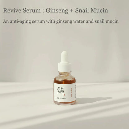 Revive Serum: Ginseng + Snail Mucin (30ml)