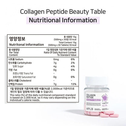 Collagen EGF Peptide E Beauty Tablet - Versteviging & Glow