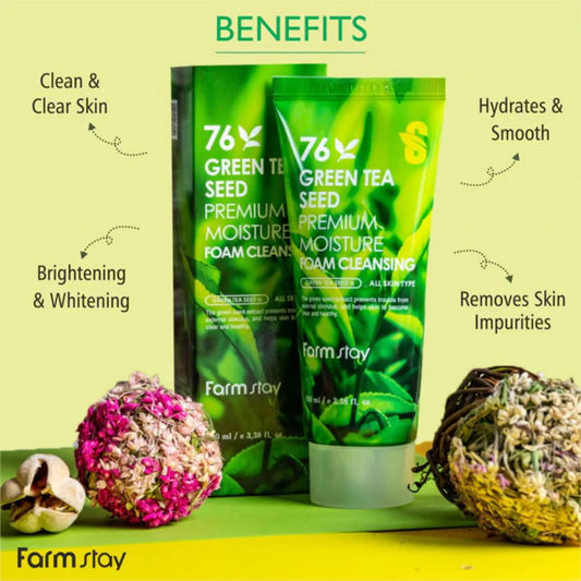 Green Tea Seed Premium Moisture Foam Cleansing 100ml