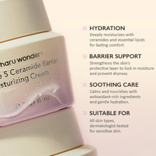 Black Rice 5 Ceramide Barrier Moisturizing Cream (50ml)