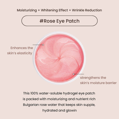 Bulgarian Rose Hydrogel Eye Patch 60ea - Hydratatie