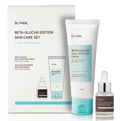 Beta Glucan Set – Hydraterende Crème & Serum voor Droge Huid